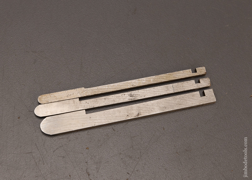 Rare-Set-of-3-Special-Cutters-for-RECORD-No.-405-&-Stanley-No.-45-Planes-117280
