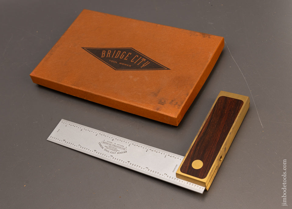 BRIDGE-CITY-TOOL-WORKS-NO.-AS-9-Adjustable-Try-Square-Mint-in-Box-117287