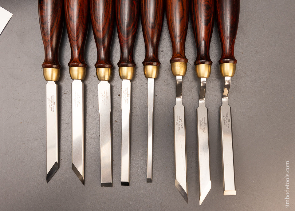 BRIDGE-CITY-TOOL-WORKS-CT-13-Eight-Piece-Chisel-Set-Mint-in-Box-117290