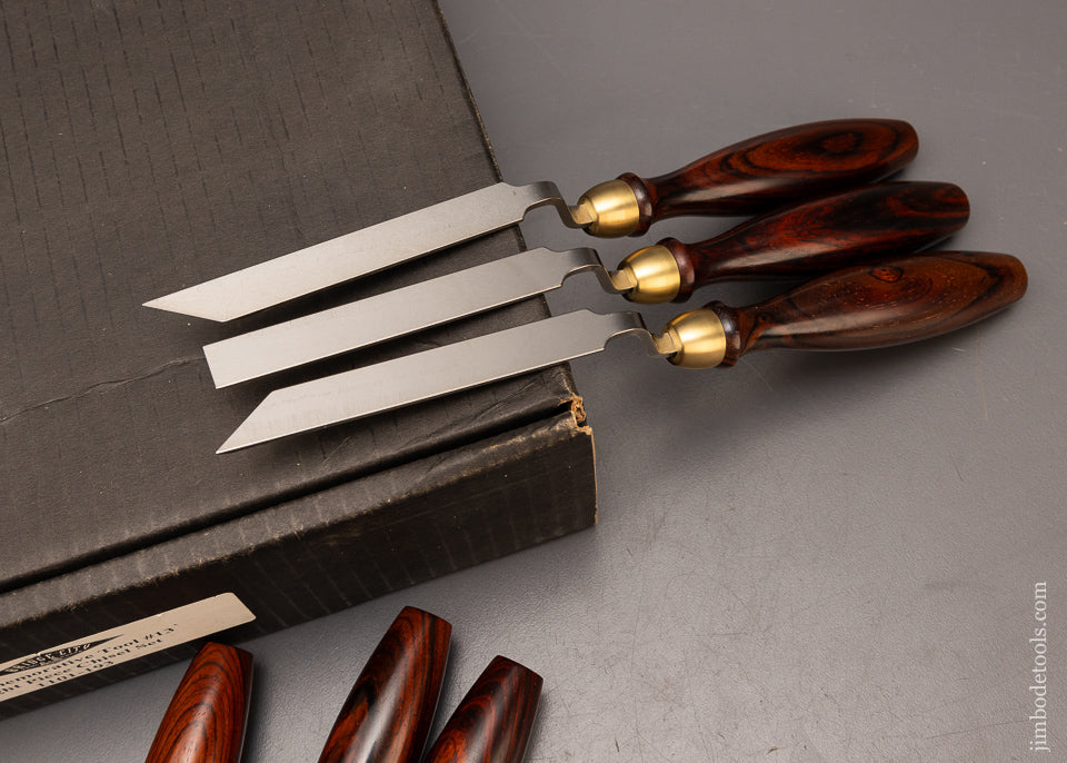 BRIDGE-CITY-TOOL-WORKS-CT-13-Eight-Piece-Chisel-Set-Mint-in-Box-117290