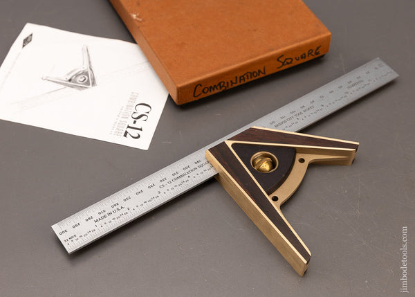 BRIDGE-CITY-TOOL-WORKS-No.-CS-12-Combination-Square-Mint-in-Box-117299