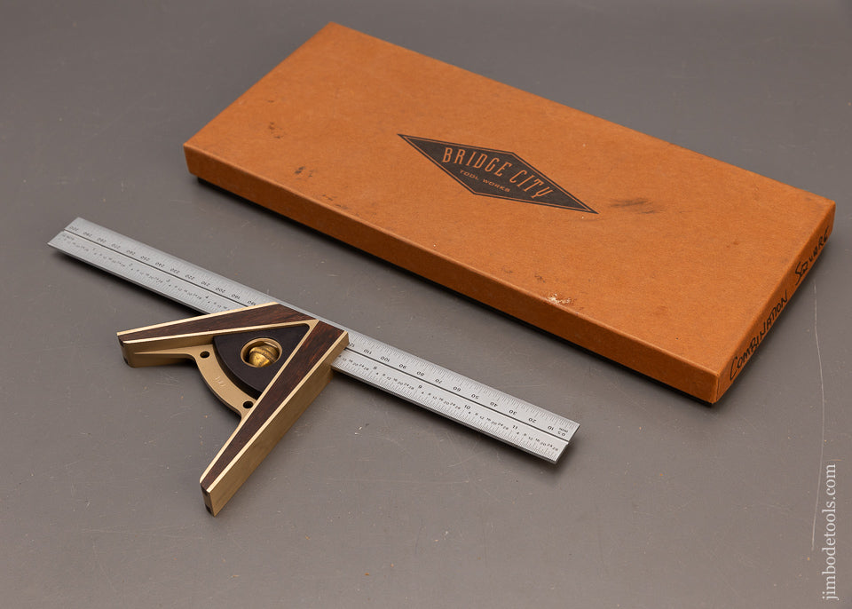 BRIDGE-CITY-TOOL-WORKS-No.-CS-12-Combination-Square-Mint-in-Box-117299