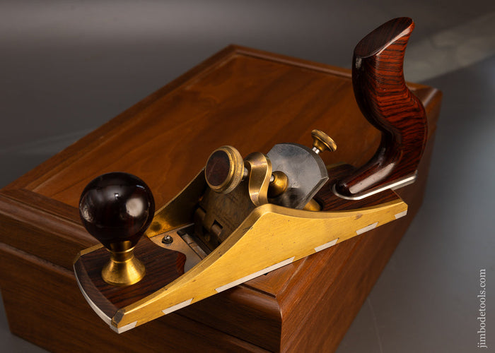BRIDGE-CITY-TOOL-WORKS-No.-CT-12-Bench-Plane-Near-Mint-in-Walnut-Box-117303