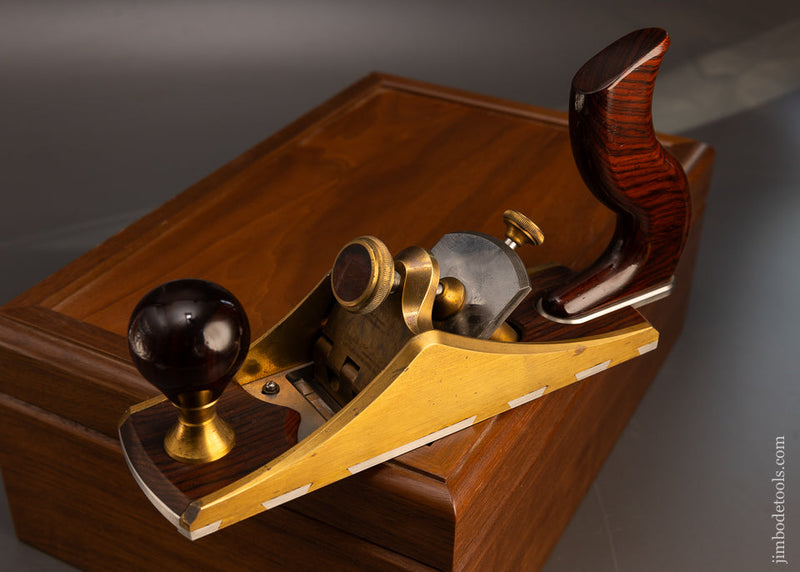 BRIDGE-CITY-TOOL-WORKS-No.-CT-12-Bench-Plane-Near-Mint-in-Walnut-Box-117303
