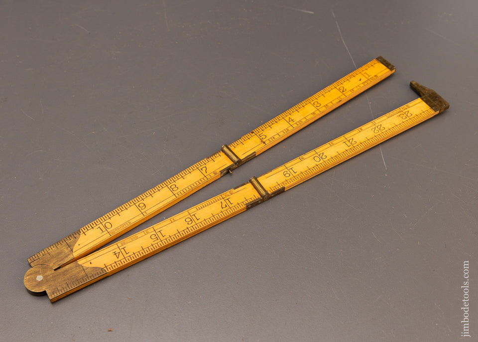 Dead-Mint-Rare-SWEETHEART-STANLEY-No.-83C-Boxwood-Caliper-Rule-2-Foot,-4-Fold-117308