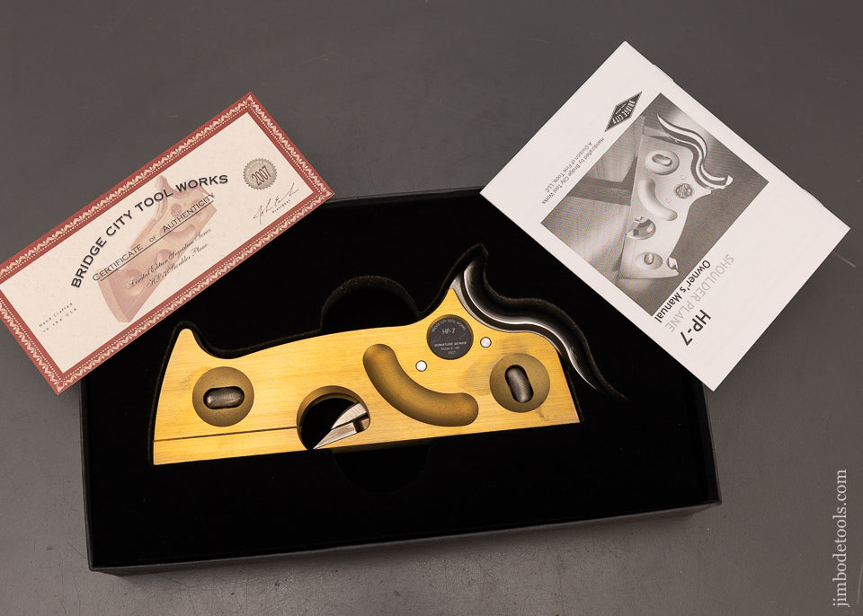 BRIDGE-CITY-TOOL-WORKS-HP-7-Foxtail-Shoulder-Plane-Mint-in-Box-117311
