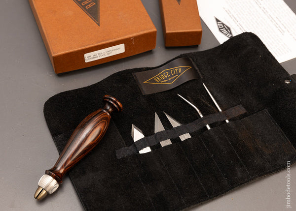 BRIDGE-CITY-TOOL-WORKS-No.-MK-1-Marking-Tool-Set-Mint-in-Box-117315