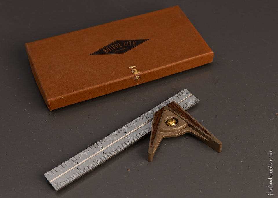BRIDGE-CITY-TOOL-WORKS-No.-CS-6-Combination-Square-Mint-in-Box-117317