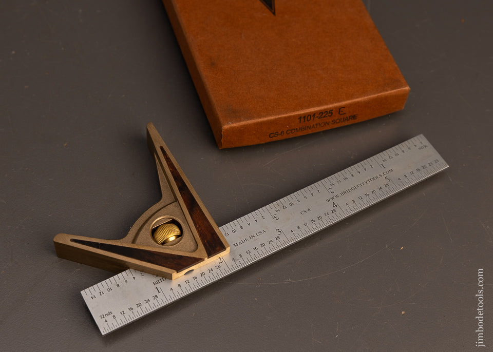 BRIDGE-CITY-TOOL-WORKS-No.-CS-6-Combination-Square-Mint-in-Box-117318