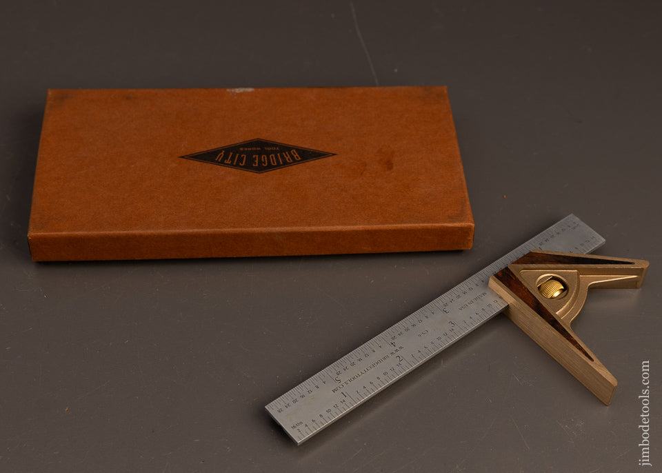 BRIDGE-CITY-TOOL-WORKS-No.-CS-6-Combination-Square-Mint-in-Box-117318