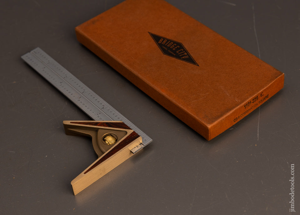 BRIDGE-CITY-TOOL-WORKS-No.-CS-6-Combination-Square-Mint-in-Box-117319