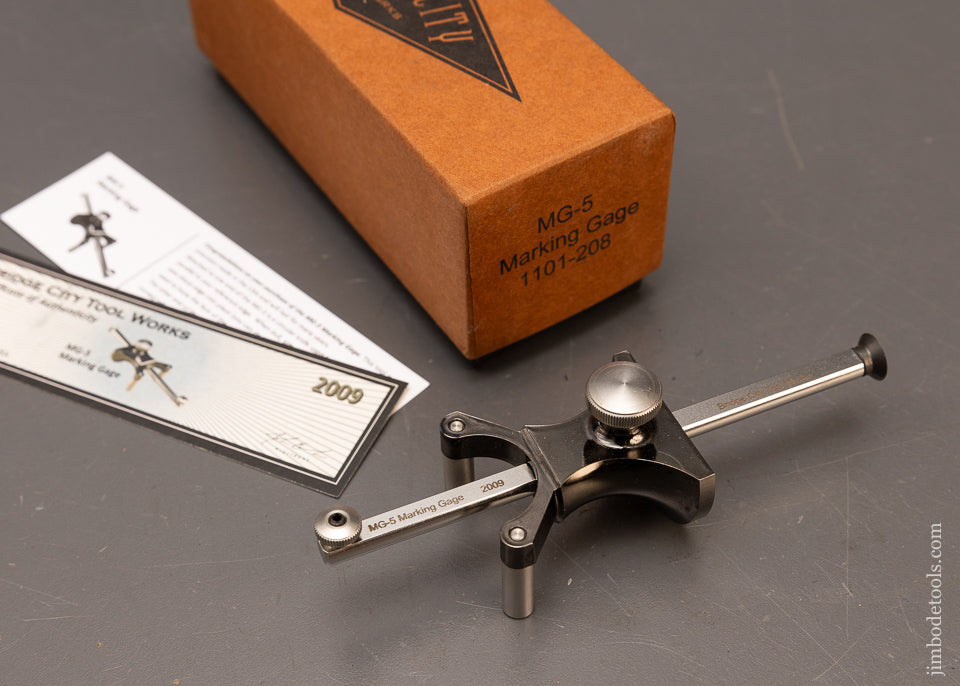BRIDGE-CITY-TOOL-WORKS-No.-MG-5-Marking-Gauge-Mint-in-Box-117321