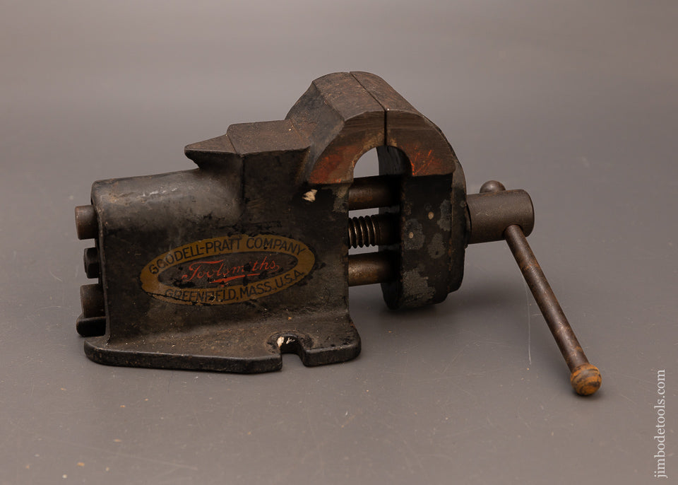 Extra Fine GOODALL PRATT No. 168 Bench Vise with Decal & 2 1/2 Inch Jaws - 117343
