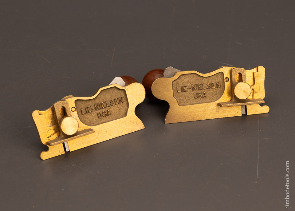 Discontinued-LIE-NIELSEN-No.-98-&-99-BRONZE-Side-Rabbet-Planes-Near-Mint-117377