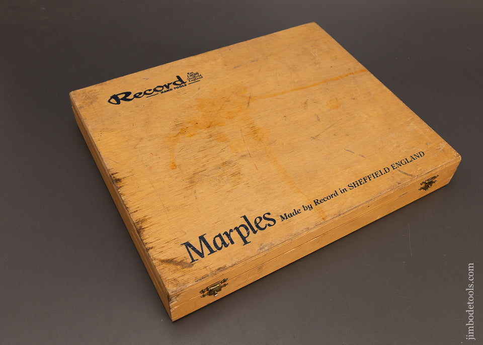Near-Mint-Set-of-6-MARPLES-Bench-Chisels-in-Original-Box-117383