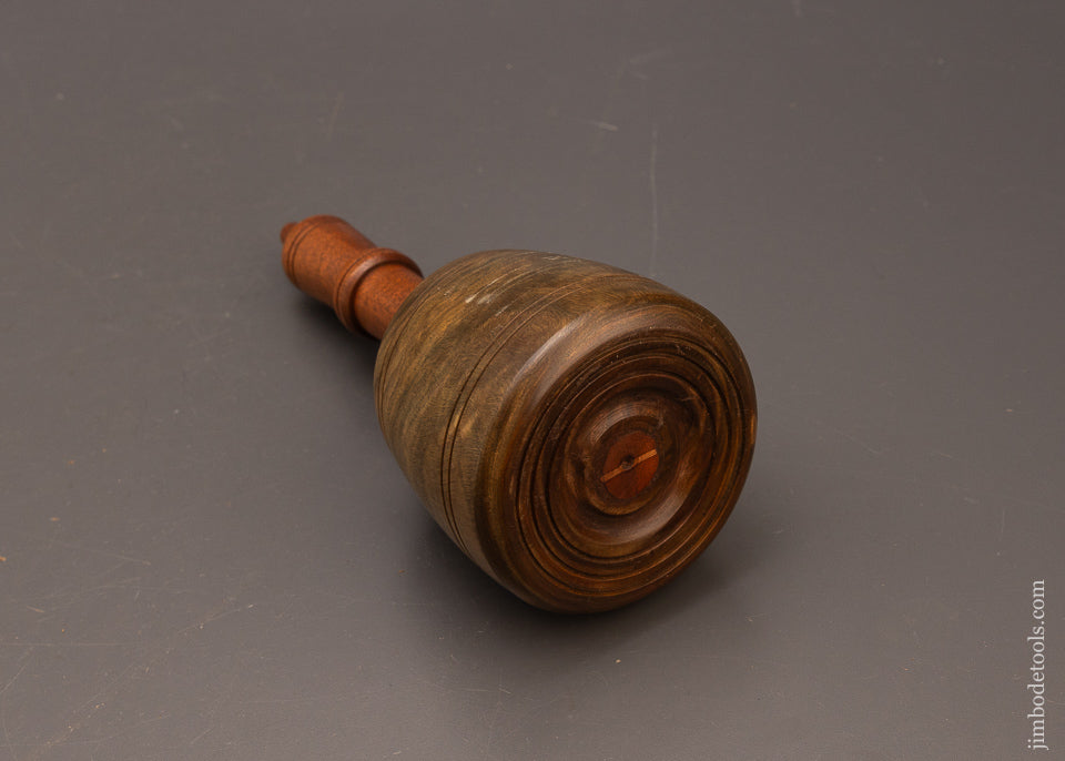 Stunning-29-Ounce-Fancy-Lignum-Vitae-English-Carving-Mallet-117387