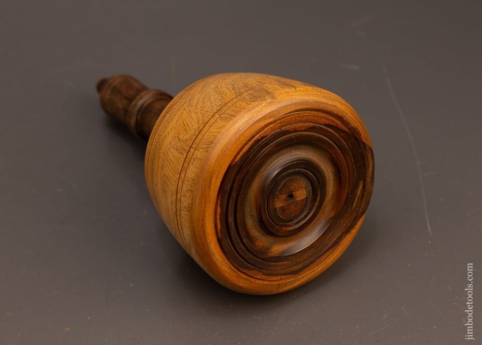 Stunning-1-1/2-Pound-Fancy-Lignum-Vitae-English-Carving-Mallet-117388