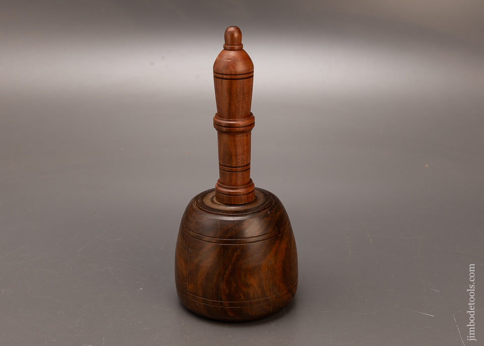 Stunning-2-Pound-Fancy-Lignum-Vitae-English-Carving-Mallet-117389