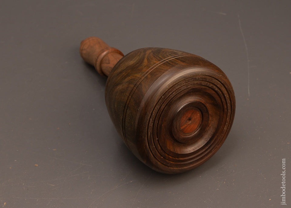 Stunning-28-Ounce-Fancy-Lignum-Vitae-English-Carving-Mallet-117390