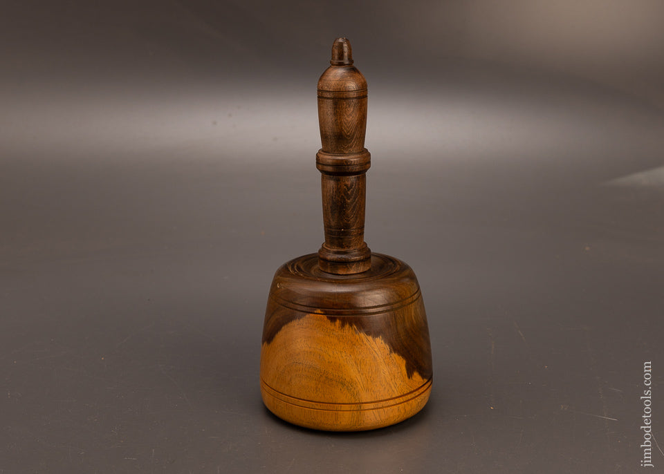 Stunning-2-POUND-Fancy-Lignum-Vitae-English-Carving-Mallet-117392