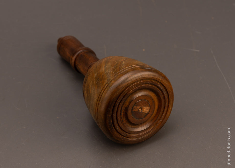 Stunning-18-Ounce-Fancy-Lignum-Vitae-English-Carving-Mallet-117393