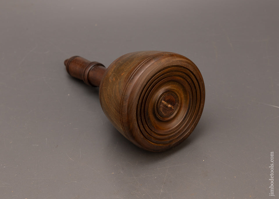 Stunning-1-1/2-Pound-Fancy-Lignum-Vitae-English-Carving-Mallet-117394