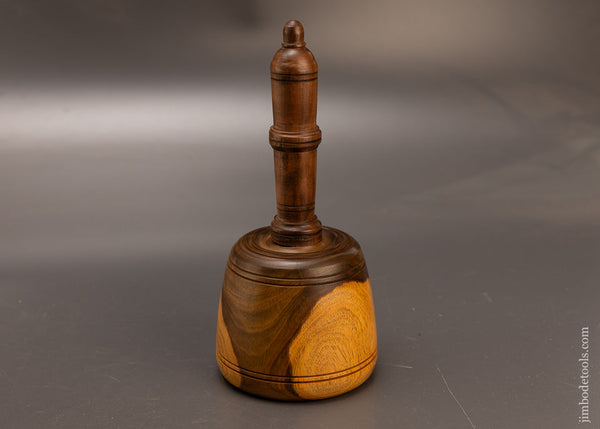Stunning-29-Ounce-Fancy-Lignum-Vitae-English-Carving-Mallet-117395