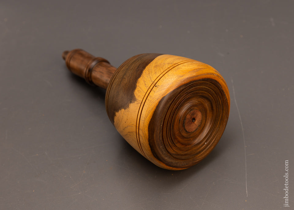 Stunning-29-Ounce-Fancy-Lignum-Vitae-English-Carving-Mallet-117395