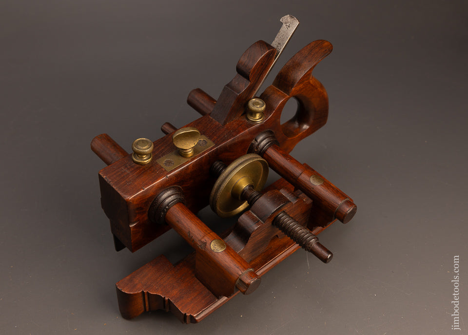 Exquisite-Rosewood-SANDUSKY-No.-140-Center-Wheel-Plow-Plane-117420