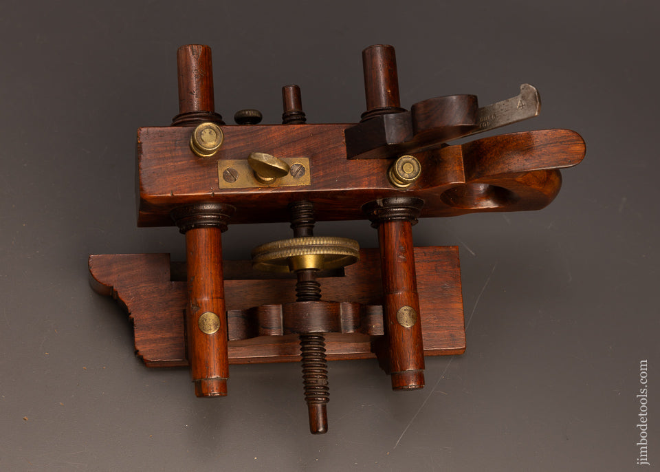 Exquisite-Rosewood-SANDUSKY-No.-140-Center-Wheel-Plow-Plane-117420