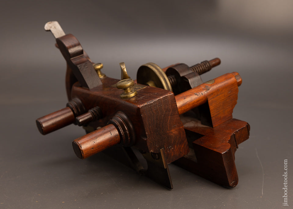Exquisite-Rosewood-SANDUSKY-No.-140-Center-Wheel-Plow-Plane-117420
