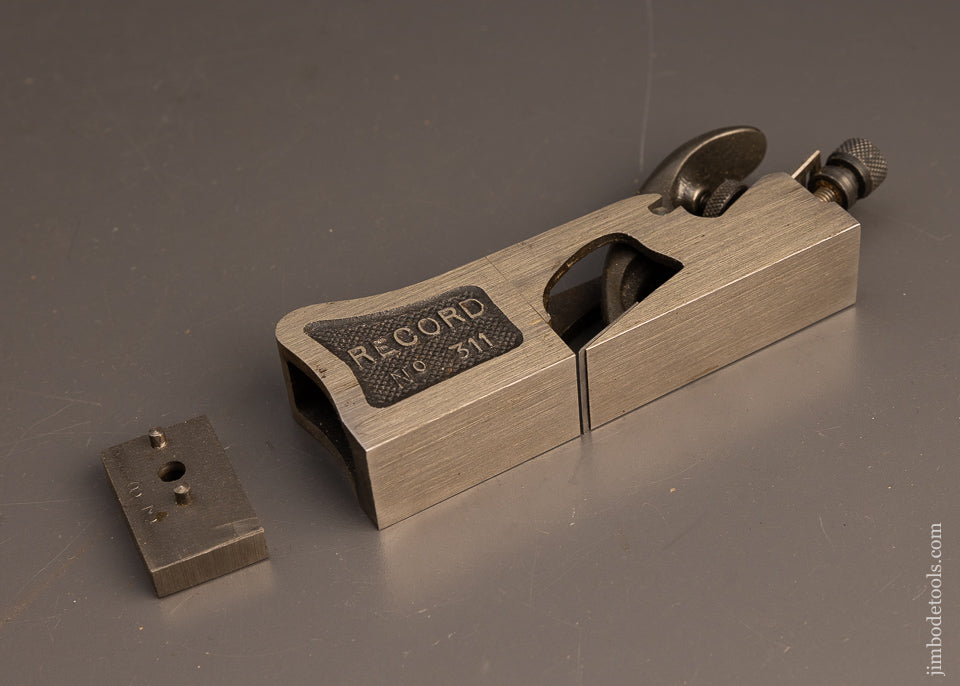 RECORD-No.-311-Shoulder-Plane-Mint-in-Box-with-Bull-Nose-Attachment-117435