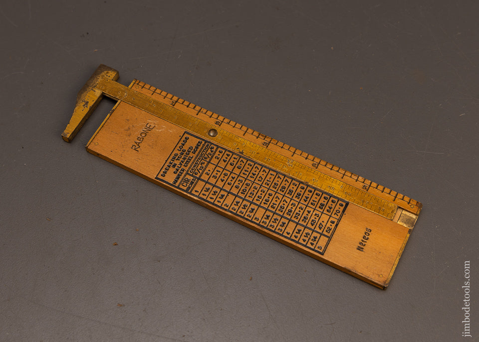 Mint-Unused-RABONE-No.-1206-Rope-Caliper-Rule-Boxwood-117444