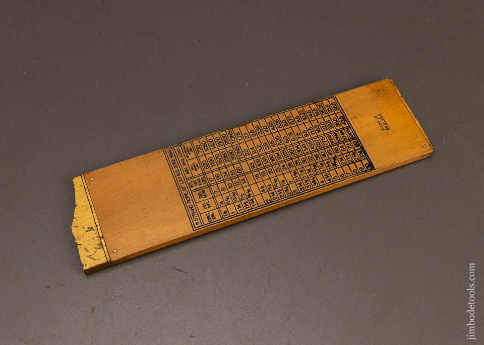 Mint-Unused-RABONE-No.-1206-Rope-Caliper-Rule-Boxwood-117444