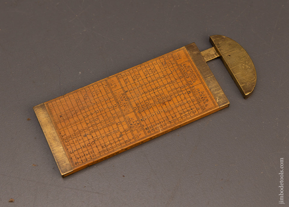 Extra-Fine-PRESTON-Boxwood-&-Brass-Rope-Caliper-Rule-117445
