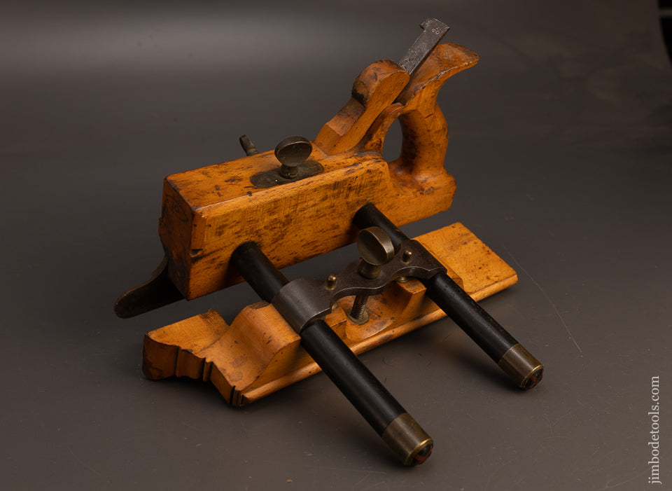 Fine-&-Rare-MATHIESON-No.-11-Bridle-Plow-Plane-with-Ebony-Arms-117454