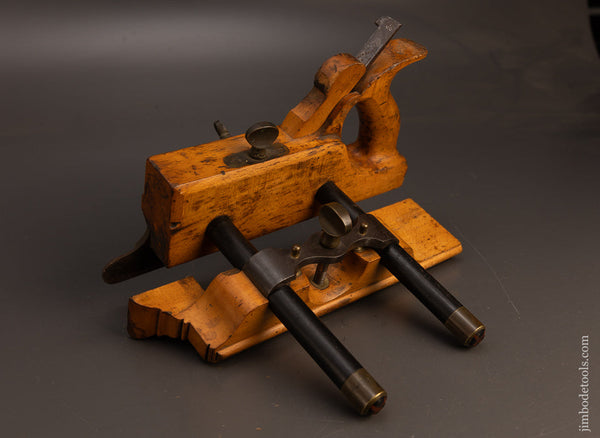 Fine-&-Rare-MATHIESON-No.-11-Bridle-Plow-Plane-with-Ebony-Arms-117454