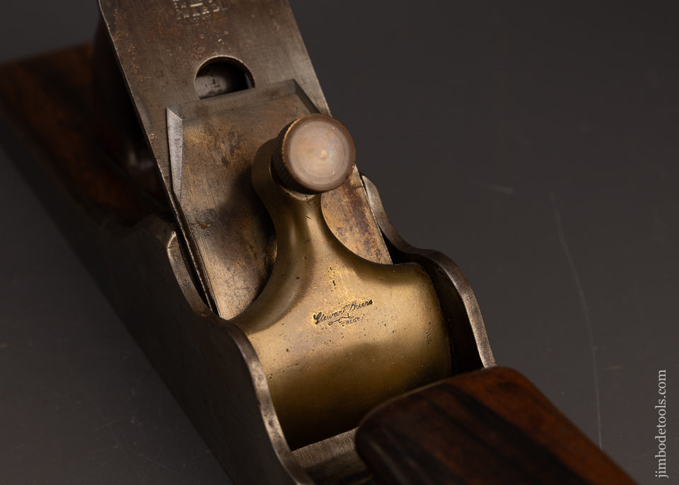 Spectacular-Massive-20-1/2-Inch-Dovetailed-SPIERS-Rosewood-Infill-Jointer-Plane-117463