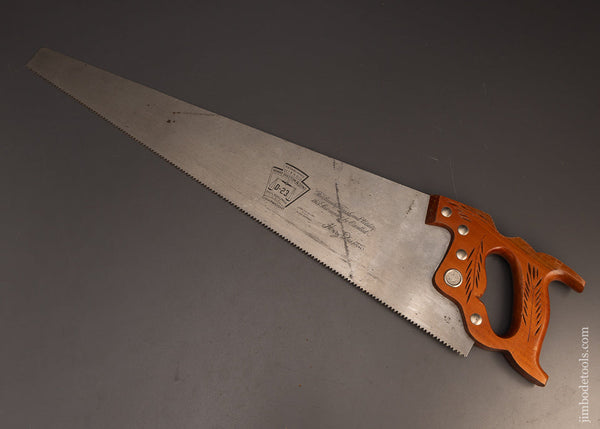 New-Old-Stock-Mint-&-Unused-Vintage-DISSTON-No.-D-23-Hand-Saw-117465
