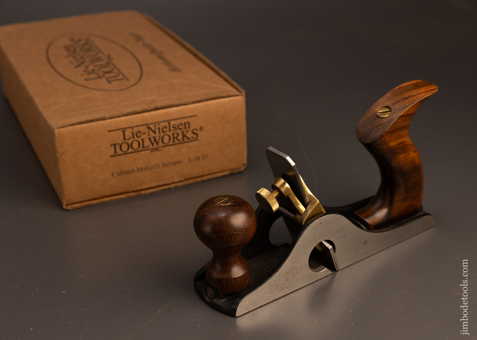 Near-Mint-in-Box-LIE-NIELSEN-No.-85-Tilt-Handle-Scraper-Plane-with-Rosewood-Handles-117475