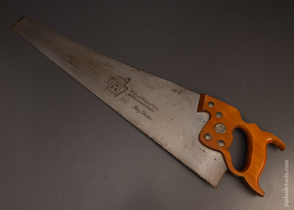 Mint-Unused-New-Old-Stock-DISSTON-D-8-Rip-Hands-Saw-117485