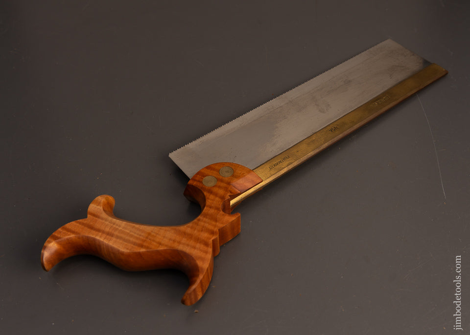 Near-Mint-LIE-Nielsen-11-Inch-Carcass-Saw-with-Discontinued-Tiger-Maple-Handle-117544