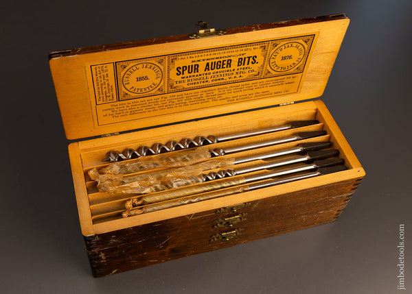 Complete-Set-of-RUSSELL-JENNINGS-Auger-Bits-Near-Mint-in-Box-117567