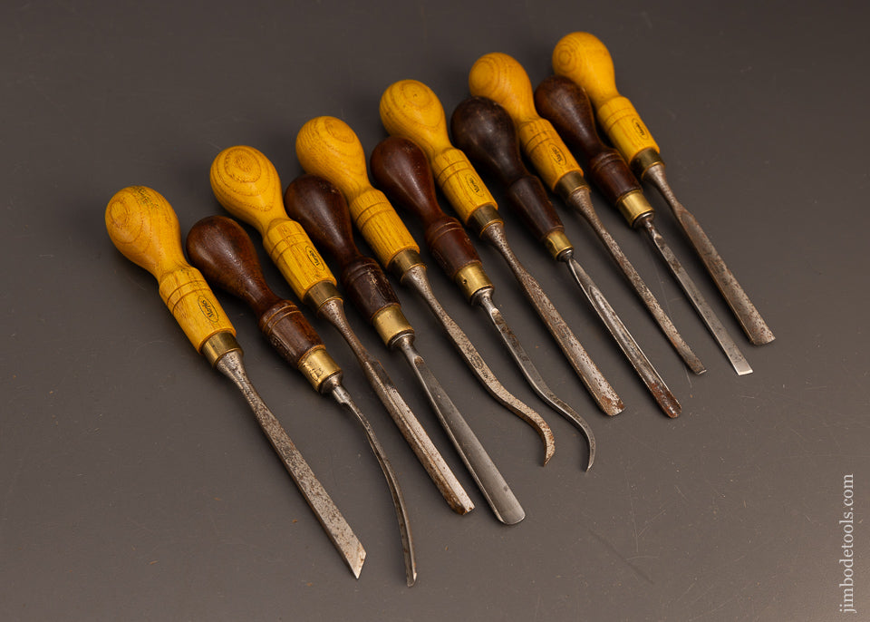 Beautiful-Set-of-11-MARPLES-Carving-Tools-117581