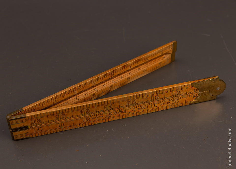 RABONE-No.-1119-Boxwood-Architect’s-Rule-with-Beveled-Edges-&-Protractor-117584