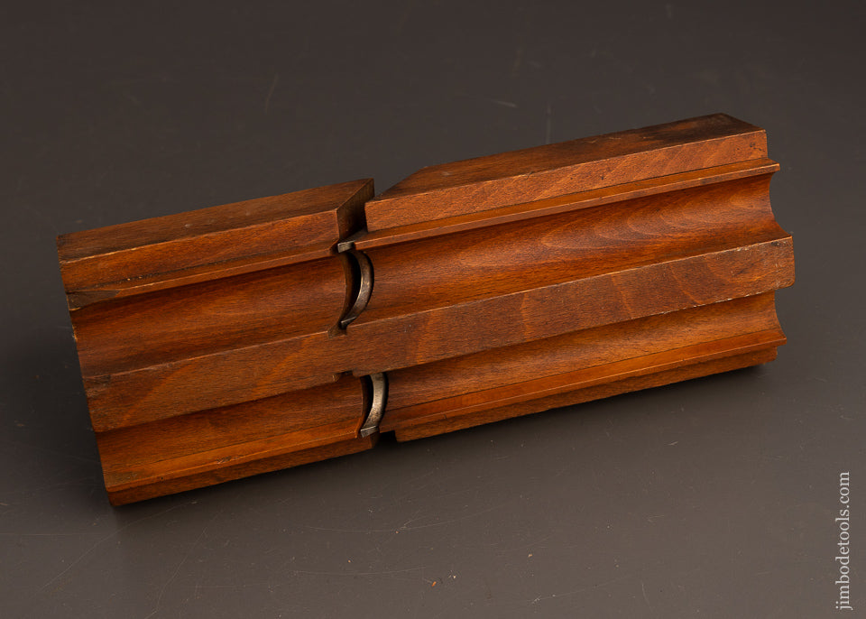 Massive-3 1/2-Inch-Wide-Double-Side-Bead-Moulding-Plane-by-P.-BROOKS-E.-HARTFORD-117587