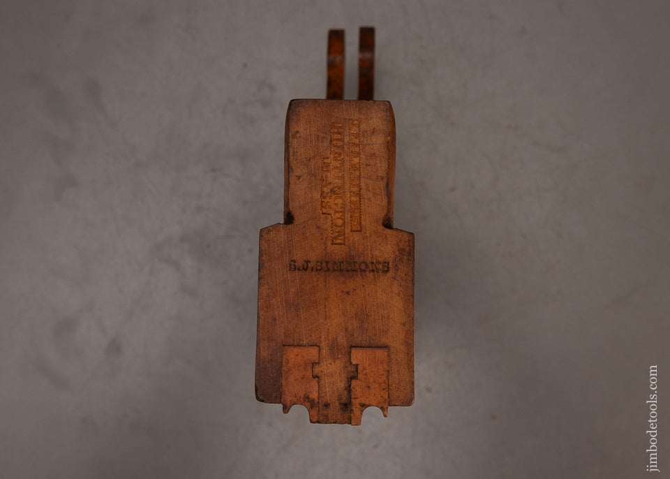 Crisp-&-Fine-Double-Side-Bead-Moulding-Plane-by-J.F.-&-G.M.-LINDSEY-1/4-Inch-Size-117589