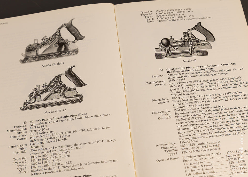 Book:-ANTIQUE-&-COLLECTIBLE-STANLEY-TOOLS,-GUIDE-TO-IDENTY-&-VALUE-by-John-Walter-117591
