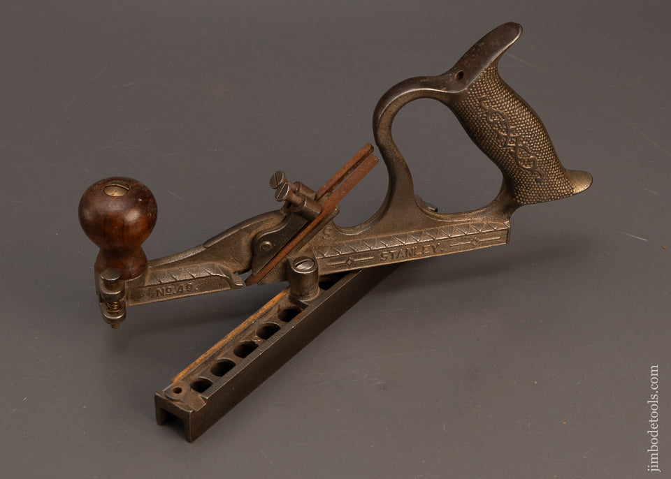 Fine STANLEY No. 49 Tongue & Groove Plane with Swing Fence - 117593