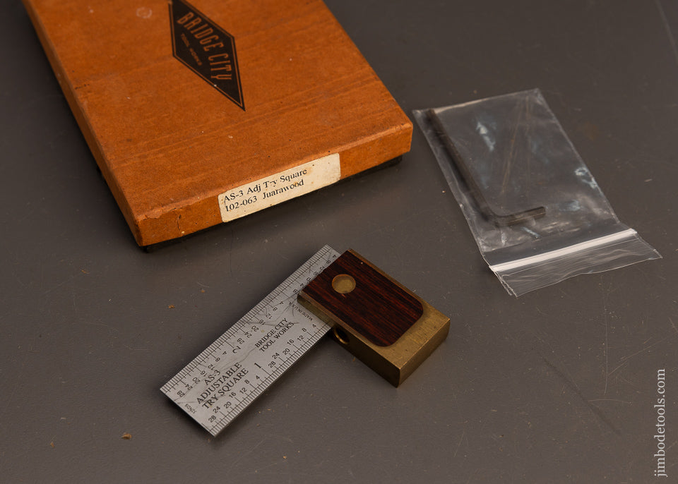 BRIDGE-CITY-TOOLS-AS-3-Adjustable-Angle-Square-Near-Mint-in-Box-117594
